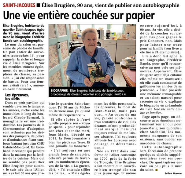 Publication dans « La Montagne »